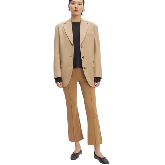 NEW EVERLANE The Dream Kick Flare Pant Pull On in Toasted Coconut Size XS - Picture 6 of 12